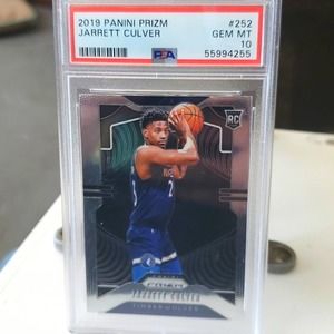 Jarrett culver panini prizm #252  Rookie Card Graded a 10 by PSA